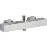 Mitigeur douche double sorties thermostatique square