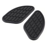 Paire d'autocollants universels pour poignes de genou vintage pour rservoir de carburant de moto noir ...