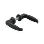 Thirard - paire de bquilles pour serrure  crochet de portail, carr 7mm, adaptateur carr 8 mm, noir ...