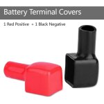 Paire de cache - bornes de batterie rouge et noir positif et ngatif 192681 192682