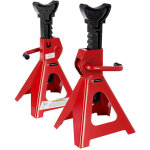 Paire de chandelles widmann sj3t � cr�maill�re 3 tonnes, levage r�glable en hauteur, garage automobile, ...