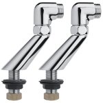 Sans marque - paire de colonnettes excentr�es 50 mm m�le / m�le 15x21 - 20x27