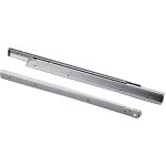 Paire de coulisses  billes 100 kg sortie partielle encombrement 16mm montage sous tiroir zingu l800mm ...