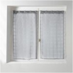 Paire droite passants 2 x 60 x 160 cm voile sable candide gris