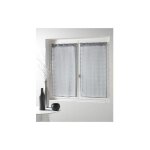 Douceur d'int�rieur - paire droite passants 2 x 60 x 120 cm voile sable candide gris