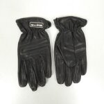Paire gant moto cuir noir �t� s - line pour homme / femme taille l