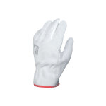 Paire de gants paume fleur de bovin - dos cro�te - coloris naturel - taille 9 - 50fc - singer