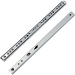 Paire de glissi�res de tiroir, roulements � billes en m�tal, adapt�es aux tiroirs de meubles, 246 x 17 ...