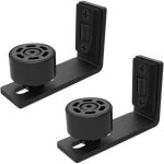 Paire de guide - sol r�glable pour portail coulissant, rail de porte coulissante, 2 portes (pas de rainure ...