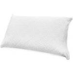 Paire de housses de coussin topaz taies d'oreiller coton respirant �ponge zip 50x80cm blanc