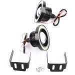 Gistuch - paire de phares antibrouillard led 3, 5 pouces angel eyes avec assemblage de remplacement universel ...