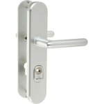 Paire de poignées de porte dentrée blindée en aluminium cylindre européen bricard osmose Paire de poignées de porte dentrée blindée en aluminium cylindre européen bricard osmose