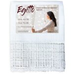 Paire de rideau de verre egypte avec dentelle macram� blanche la paire (2 rideaux) cm. 70x150