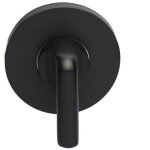 Paire de rosaces jade slim en inox bec de cane � condamnation ronde noire heracles b - inox - sl07n