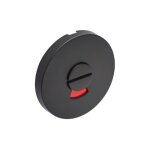 Paire de rosaces jade slim en inox bec de cane � condamnation � voyant ronde noire heracles b - inox ...