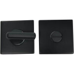 Paire de rosaces jade slim slcn bec de cane condamnation carr� noir pvd - heracles - b - inox - slc07n ...