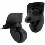 Paire de roues de rechange de bagages valise roues de remplacement universelles en plastique pvc pour ...