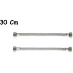 Paire de tuyaux flexibles 30cm tuyaux d'eau chaude et froide chaudi�re 1 / 2x1 / 2 dgo - 170