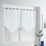 Paire de voilages 'liss�a' 45x120cm blanc