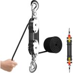 Palan manuel 2000 kg ? corde 20 m ? hauteur 2, 5 m ? chasse / garage / entrep�t ? noir