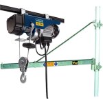 Scheppach - palan treuil �lectrique 200 / 400 kg hrs400 + potence pivotante 110 cm