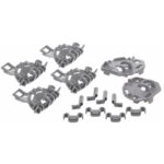 Paliers de fixation panier inf�rieur d'origine (00418675, 418675) lave - vaisselle balay bosch gaggenau, ...
