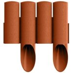 Palissade de jardin standard 14, 5 cm x 2, 3 mo brique - c 34 - 043