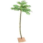 Palmier � led 96 led blanc chaud 180 cm
