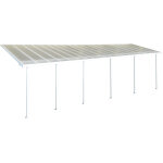 Palram - canopia abri de terrasse aluminium feria blanc 295x1156x305 cm
