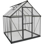 Palram - canopia serre aluminium hybrid 66 anthracite 185x185x208 cm