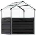 Palram - serre de jardin carr� potager 1. 4m� argent 701808
