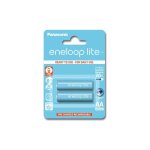 2 batteries de t�l�phone panasonic eneloop lite aa ni - mh 1, 2v 1000mah