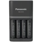 Panasonic - chargeur de bloc de batterie nimh avec accus smart & quick bq - cc55 + 4x eneloop pro aa