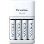 Chargeur de piles rondes nimh avec accus panasonic smart & quick bq - cc55 + 4x eneloop aa x926872