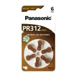 Piles panasonic pack 6 piles auditives pr312 pr41