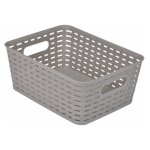 Pani�re � linge 'effet tress�' 5l taupe