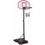 Goplus - panier de basket reglable en hauteur de 179cm a 200 cm noir panier de basket ball pour enfants ...