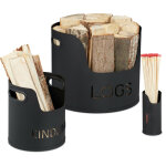Relaxdays - panier à bûches jeu de 3, pour bois de chauffage, d'allumage et allumettes, corbeille d. ... Relaxdays - panier à bûches jeu de 3, pour bois de chauffage, d'allumage et allumettes, corbeille d. ...