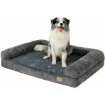 Panier chien grande taille canap� lit pour grand chien lavable coussin apaisant en �ponge et peluche ...