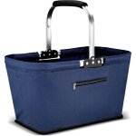 Panier de courses pliable 22l avec poign�es rembourr�es ? grand sac pique - nique et transport pratique ...