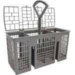 Panier � couverts, pour lave - vaisselle siemens bosch, 220 x 115 x 90 mm, gris, poign�e ronde amovible, ...