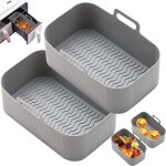 Panier friteuse air fryer accessoires - 2 pcs moule air fryer r�utilisable accessoire air fryer plat ...