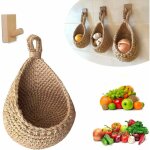 Vurahome - paniers de fruits et l�gumes suspendus au mur, panier de fruits ou de l�gumes tiss� � la main ...
