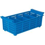Panier de lavage pour couverts 430 x 205 x 14mm - bleu - matriel chr pro