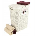Panier � linge 60 l cr�me - curver