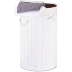 Panier à linge bambou, corbeille linge pliante, 70 l, sac intérieur coton, 65 x 49, 5 x 37 cm, - relaxdays ... Panier à linge bambou, corbeille linge pliante, 70 l, sac intérieur coton, 65 x 49, 5 x 37 cm, - relaxdays ...