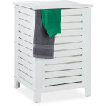 Panier à linge avec couvercle, 86 l, sac amovible, bois de pin, corbeille 65, 5x45 cm, blanc - relaxdays ... Panier à linge avec couvercle, 86 l, sac amovible, bois de pin, corbeille 65, 5x45 cm, blanc - relaxdays ...
