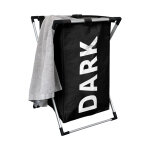 Panier  linge pliable - noir
