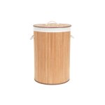 Panier � linge rond en bambou compactor