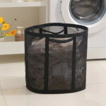 Panier � linge, panier � linge, sac de rangement pliable pour v�tements sales, trieur de linge avec poign�es, ...